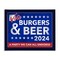 Stupell Industries Burgers & Beer Vote Canvas Wall Art Design by Jedco Brands, Inc.